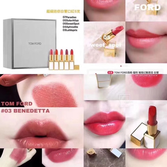 Tom Ford 5PC .Deluxe mini lip color sheer gift set - Picture 7 of 7